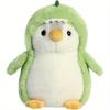 Cute Transforming Penguin Plush Toy In Dinosaur Costume  7.87 Inches Soft Stuffed Animal Home Decor Accent  Gift for Friends