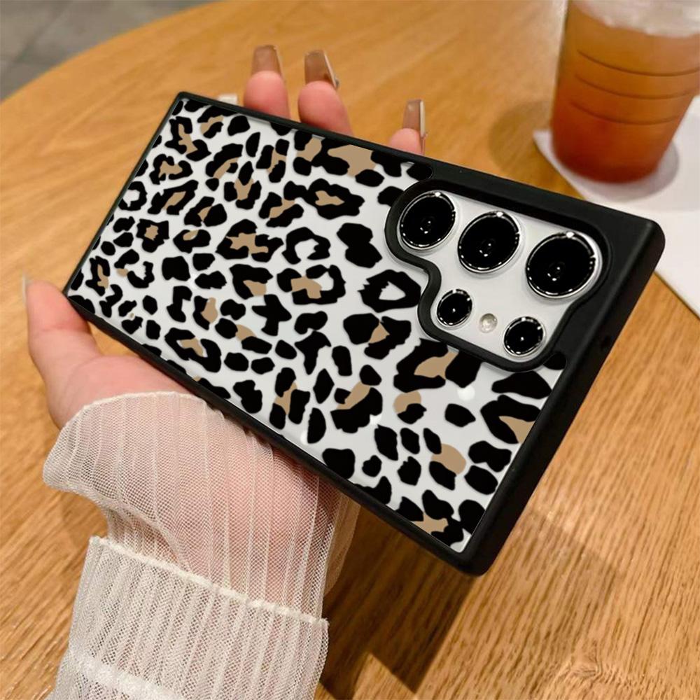 Silicone Leopard Phone Case For Samsung A56 5G Funda A17 A16 A55 A54 A15 A36 A35 A26 A25 A07 A06 A05s A05 A12 A13 A14 A34 Cover