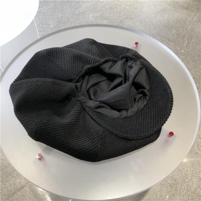 Вельветовая большая японская женская весенне-осенняя восьмиугольная шляпа, модная шляпа газетчика, берет художника, берет в форме облака, стиль Ins