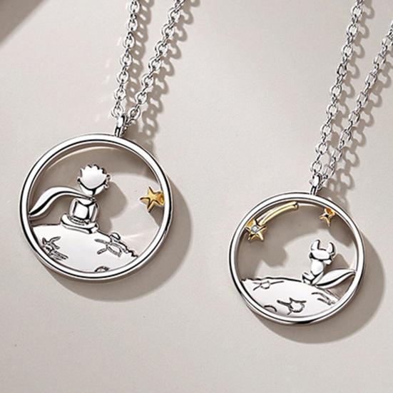 Ожерелье с подвеской, легкий роскошный нежный устойчивый к царапинам подарок на день святого Валентина, ожерелье-колье маленького принца