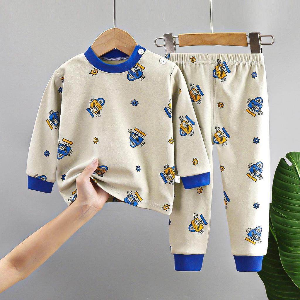 Children's Underwear Set Pure Cotton New Boys' Home Clothes Baby's All Cotton Warm Girls' Autumn Clothes Autumn Pants Children's Clothes