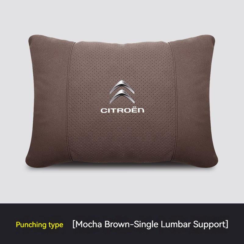 Car Headrest Cover Seat Head Rest Neck Pillow Protector For Citroen DS 3 C4 C3 C5 Aircross Berlingo Celysee Cactus Picasso Saxo anm123