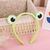 Cute Green Frog Headband Funny Plush Hair Hoops New Cartoon Wash Headband  Girls