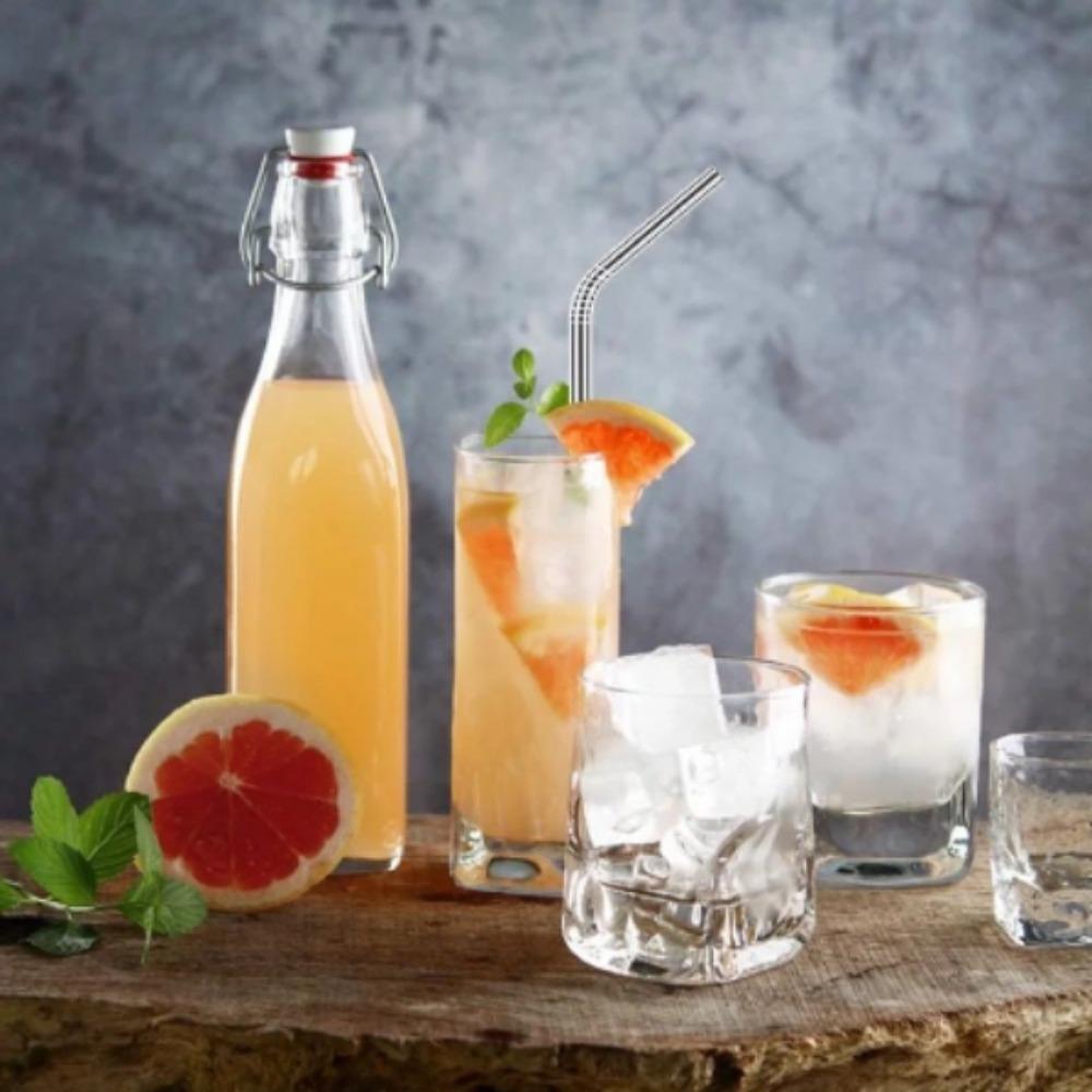 Diameter 6mm Stainless Steel Straws Bends Cold Drink Tube Reusable Metal Straw