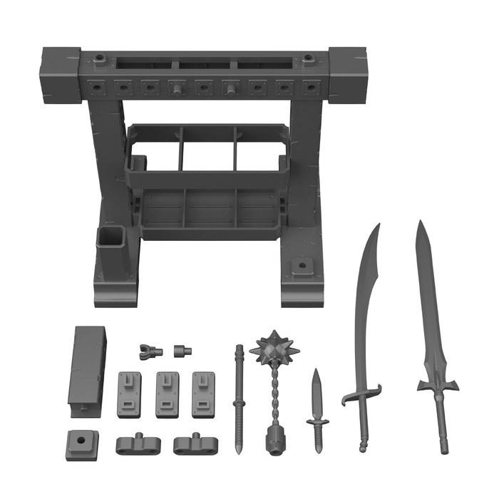 BANDAI SPIRITS 30MF Item Shop 3 (Weapon Option) Color-Coded Plastic Model, Multicolor, 18.8x29.8x5.5cm