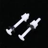 2 Pcs Plastic Toilet Seat Hinge Repair Bolts + Fitting Screws +Washers Kit For Home Bathroom Accessories
