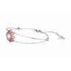 Swarovski Sunshine Rhodium Plated Bracelet Women's Pink 5642968