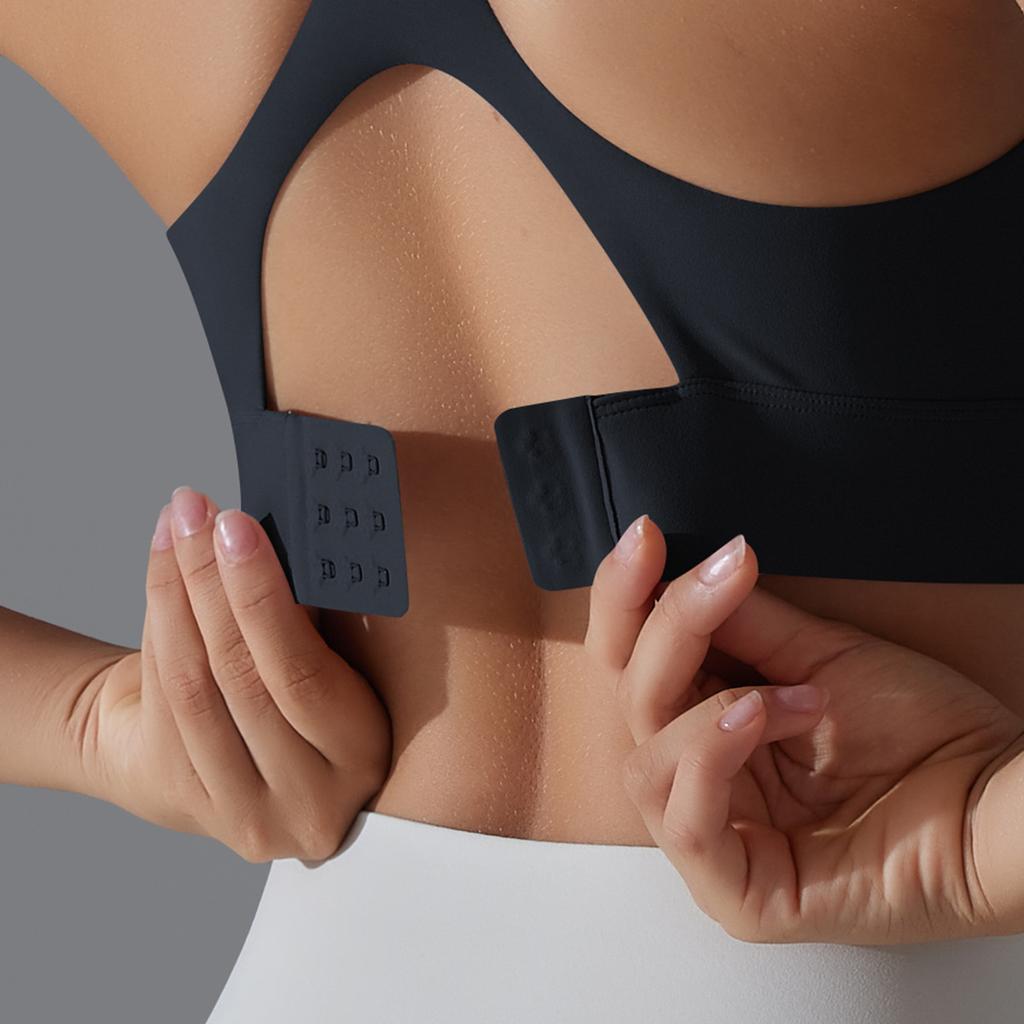 Однотонное красивое облегающее спортивное нижнее белье с открытой спиной для бега, фитнеса, пилатеса, йоги, спортивного жилета