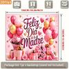 Двумерная тканевая основа розового золота «Feliz Dia de la Madre» для фотосессии мероприятия ко Дню матери