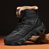 Мужские высокие нескользящие водонепроницаемые зимние ботинки для снега с бархатной подкладкой