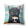 Cute Cat Animal Print Pattern Cushion Cover Home Living Room Sofa Bedroom Decoration Throw Pillow Pillow Cover 45x45cm