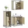 VidaXL Ensemble De Meubles De Salle De Bain 3 Pcs Chêne Sonoma, Armoire De Salle De Bain, Placard De Salle De Bain, Meuble 3300946