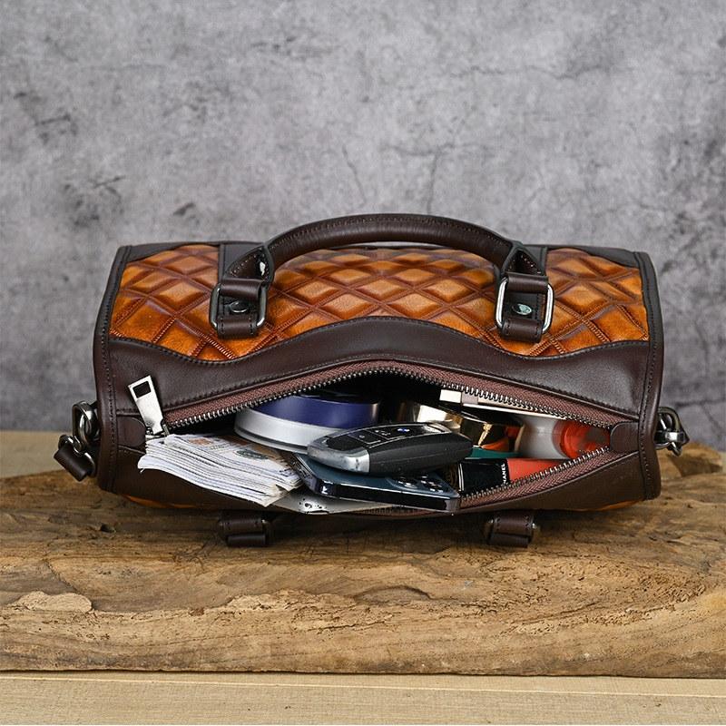 Сумки через плечо из натуральной кожи для женщин, модные сумки, винтажный дизайн, сумка через плечо, кошелек GZW