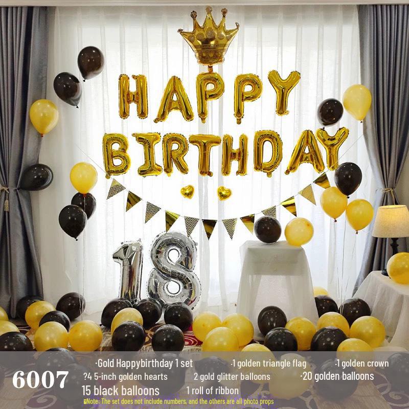 Набор воздушных шаров на день рождения для взрослых и детей - Мультяшное украшение