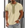 Vintage Ethnic Graphics T Shirts Summer Fashion Short Sleeve 3D Printed Mens T-shirts Casual Streetwear Oversized Breathable Tee