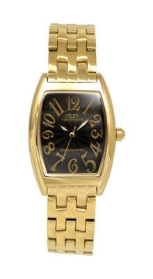 3-х стрелочные часы-бочонок T9928GB Gold [Technos] женские