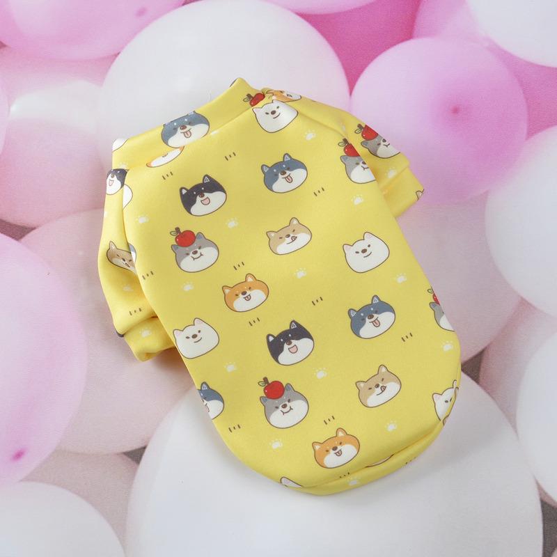 Новая милая мультяшная одежда с флисовой подкладкой для маленьких собак и кошек