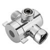 1/2 Inch Toilet Adjustable Arm Mounted T-adapter 3-Way Connector Shower Head Shunt Diverter Valve