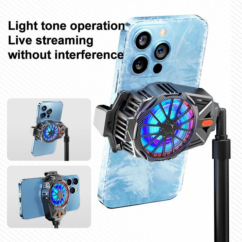 X57 Mobile Phone Semiconductor Cooler 3 Gears Adjustable Cooling Fan for Gaming