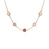 [R5631] - Silver Necklace 'Meghan' Multicolored Gold - 5 Mm