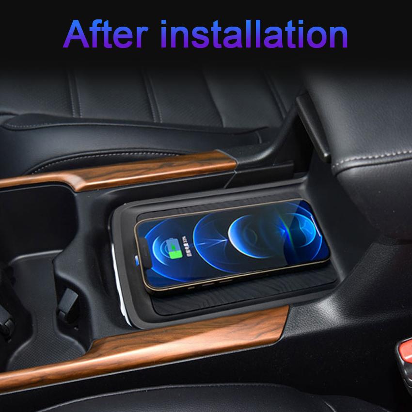 Wireless charger,Special On-board QI Phone Fast Charging Panel Car Accessories For Honda CR-V CRV 2016~2018 2019 2020 2021 2025
