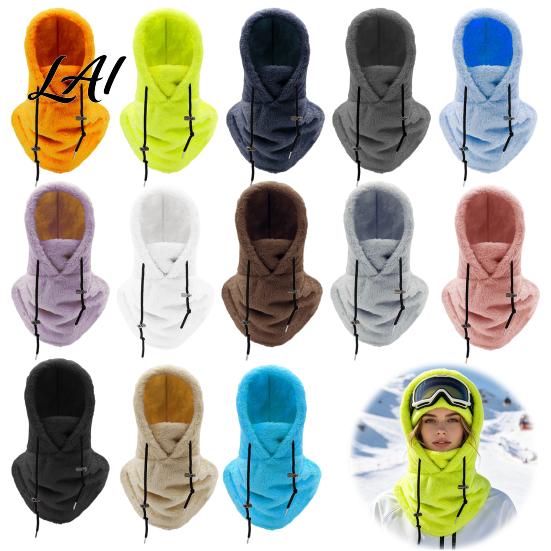 Motorcycle Riding Neck Warmer Balaclava Fleece Ski Mask Winter Windproof Arctic Velvet Thermal Face Cover Comfortable for Outdoor Sports Cycling