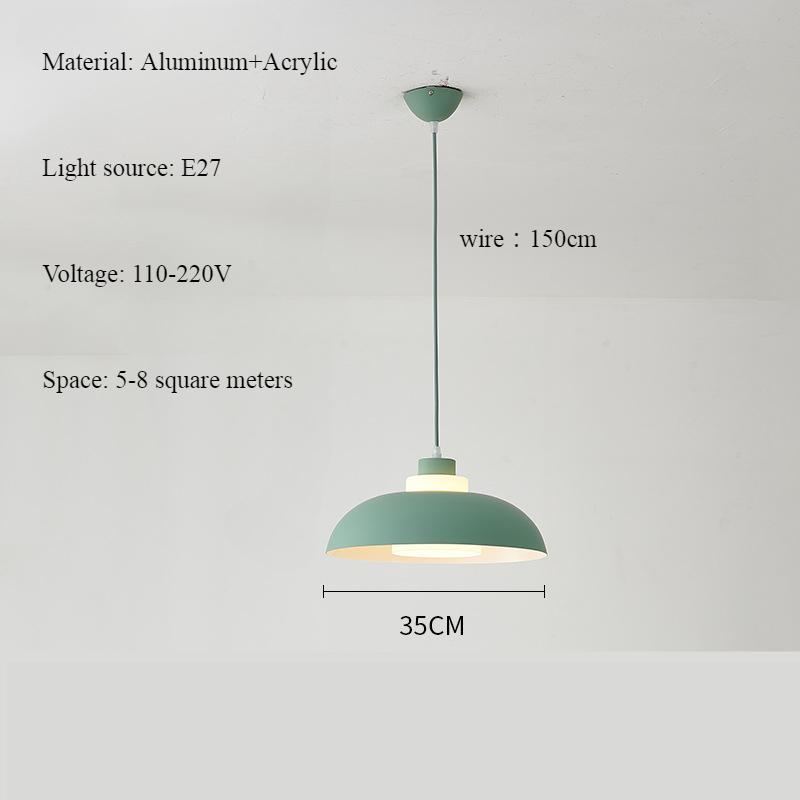 Nordic Modern Simple Disc Подвесной светильник Гостиная Спальня Ресторан Украшение Люстра LED Атмосфера Подвесной светильник