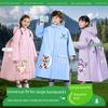 Children's Raincoat for Girls, Long Loose-Fitting Style with Large Backpack Space, Full-Body Storm-Proof Student Rain Poncho for Boys, Specifically
