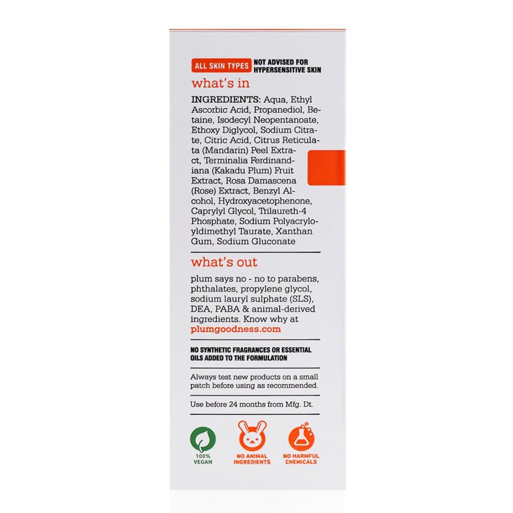 Plum 15% Vitamin C Serum for Glowing Skin | Face Serum for Oily, Dry & Combination Skin | 30ml