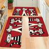 1/2PCS Cute Cat Printed Washable Kitchen Floor Mat Porch And Balcony Long Strip Carpet Entrance Door Mat Home Decoration