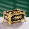 Light Luxury Tissue Box Holder Rose Pattern Tissue Dispenser Napkin Holder  Restaurants
