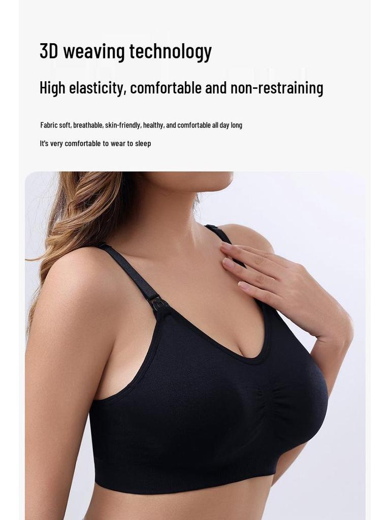 Hands-Free Breast Pumping Bra for Nursing, Breathable Maternity and Breastfeeding Support
