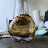 Янтарная Цветная Мятая Стеклянная Ваза Горшки для Гидропоники Настольное Украшение Цветочная Композиция Цветочные Вазы Эстетичный Декор Комнаты