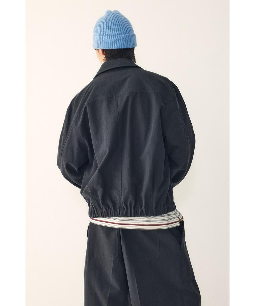 Studio Tomboy [Men] Oversized Zip-Up Jumper_Black 9156213185