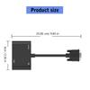 1080P VGA-разветвитель, VGA-адаптер VGA на VGA с двумя интерфейсами и звуком для подключения
