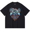 Хлопковая футболка плотностью 230 г/м² 100% Хлопок Heavy Metal Футболка с принтом рок-группы Популярная музыка Унисекс Тяжелая хлопковая футболка