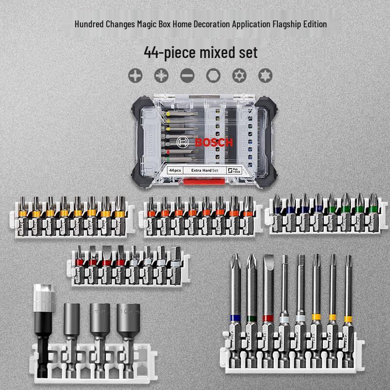 BOSCH 44-Piece Screwdriver & Socket Bit Set