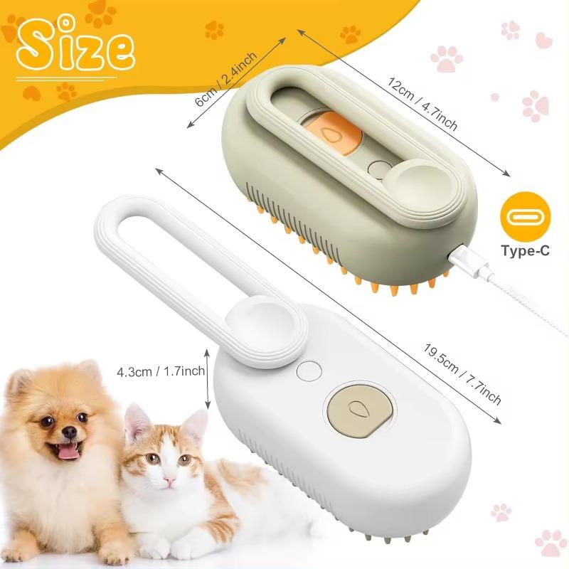 USB Rechargeable Cat Dog Grooming Comb with Water Spray Electric Cat Brush for Pets Washing Brushing Fur Suppliers