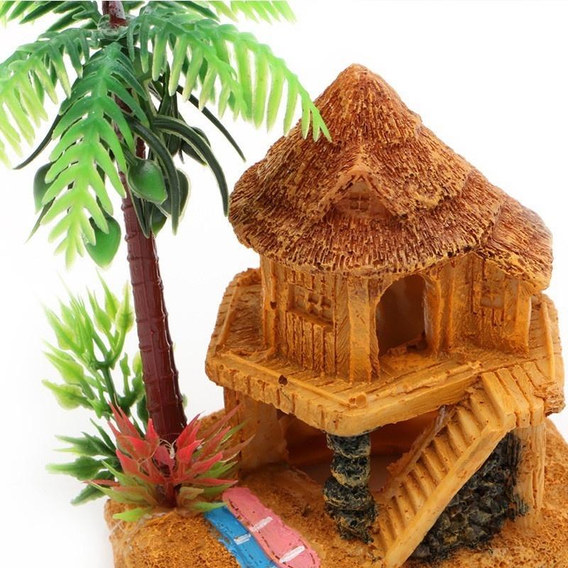 1шт полирезиновые аквариумы украшения для аквариума имитация кокосовой пальмы замок аквариумные украшения Aquario украшение для аквариума