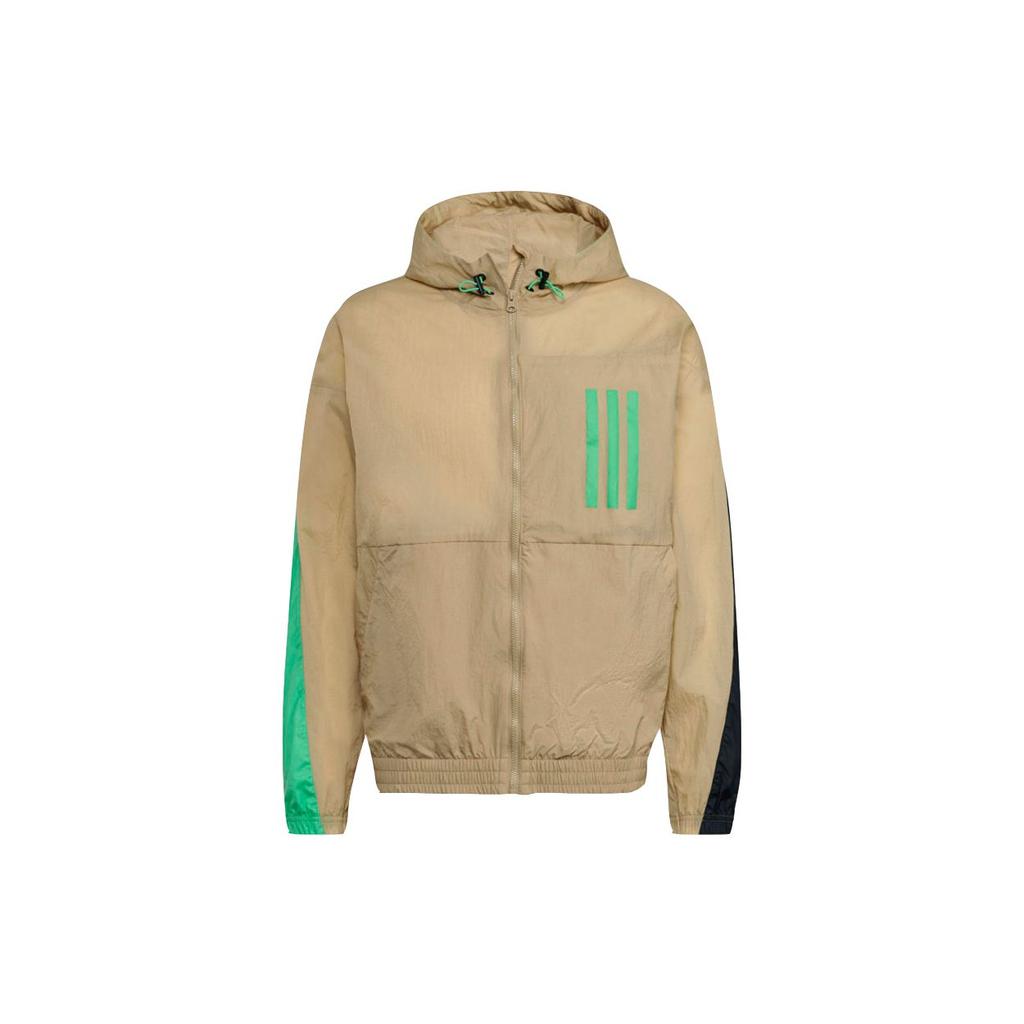 Adidas Outdoor Hooded Sports Jacket Men Jackets Khaki H39835