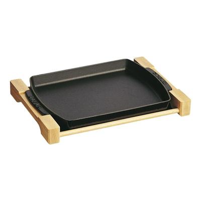 Staub Iron Plate Enamel Oven Совместимая с духовкой японская "Стейк Тарелка" [Авторизованный продукт] 40509-523