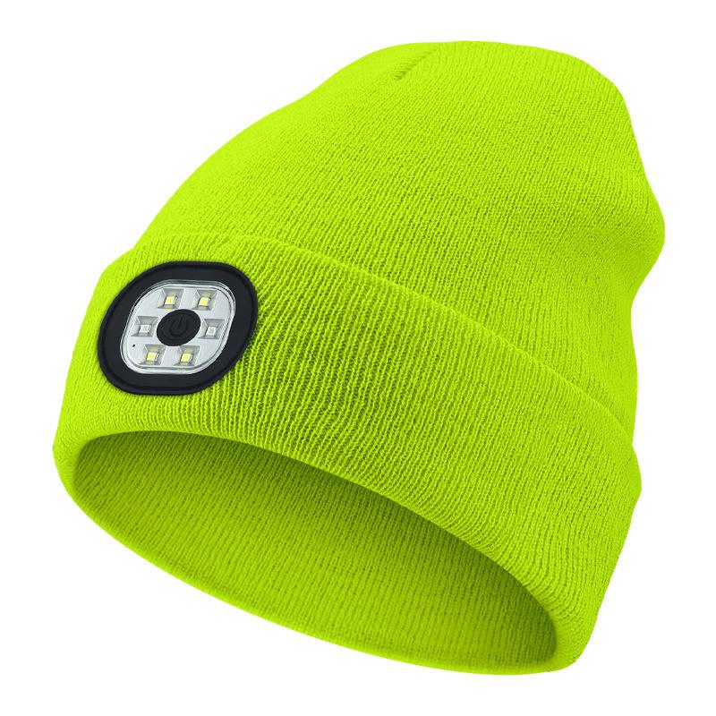 LED Beanie with Light Unisex Warm Winter Hat Unisex LED Hat with Flashlight Beanie Hat Flashlight Fishing Camping Night Hat