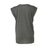 Bella + Canvas Womens/Ladies Flowy Muscle Rolled Sleeves T-Shirt