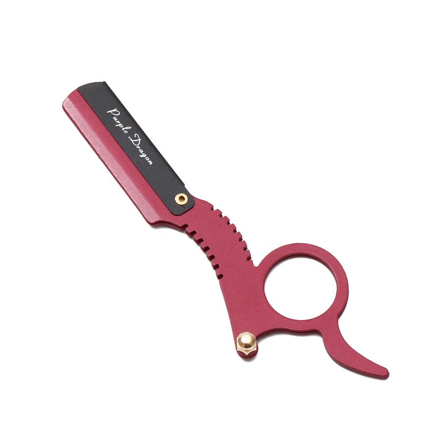 Старомодная мужская ручная бритва из нержавеющей стали с триммером