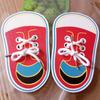 1 Piece Kids Cute Wooden Shoes Puzzles Toys Children Montessori Early Learning Tie Shoelaces Puzzles Wood Beads Lacing Board