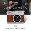Compact Vintage Digital Camera For Travel 1080P 30FPS Recording Lightweight Design Built In 180mAh Battery Easy Operation