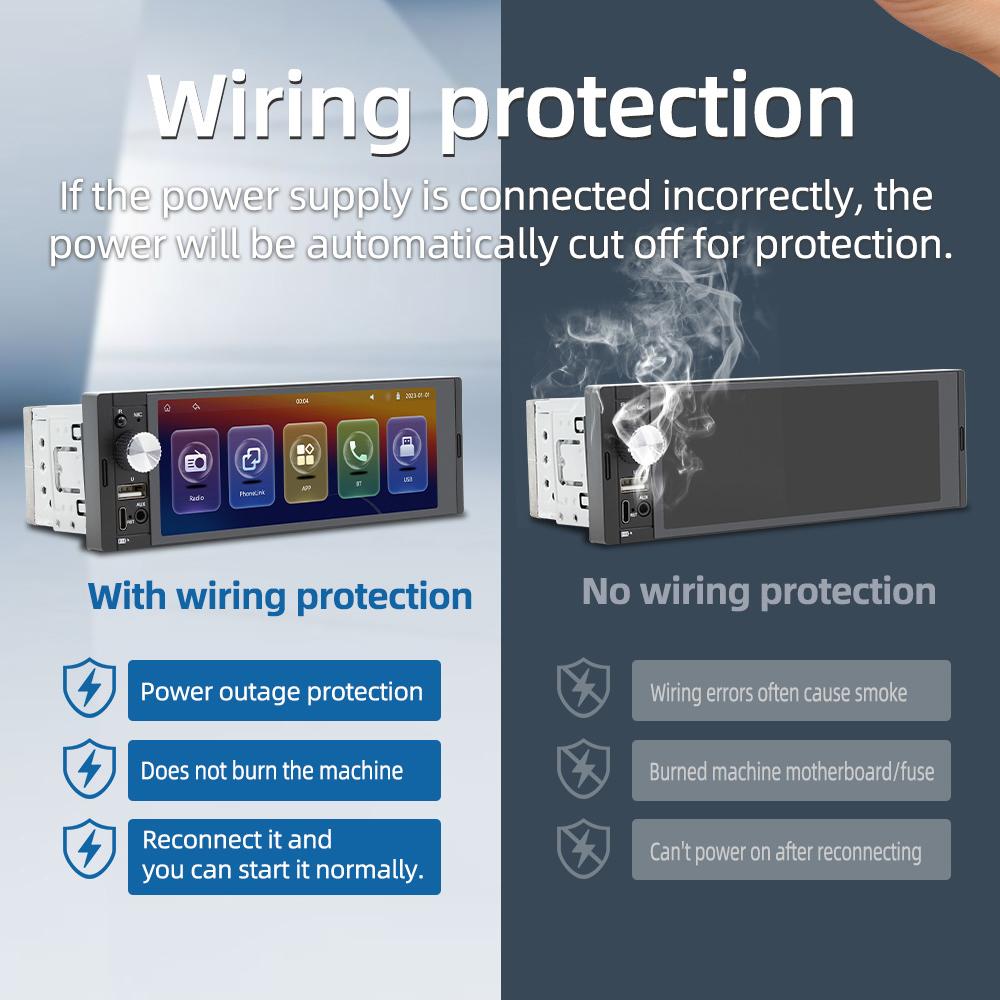 6,36-дюймовый автомобильный стереоплеер BT MP5 плеер RDS радио поддержка громкой связи телефон UDiskAUXin