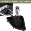 5/6 Speed Manual Gear Shift Knob Lever Shifter Gaiter Boot Cover Case Collar for BMW 1 Series E81 E82 E87 E88 2003- 2012 2013