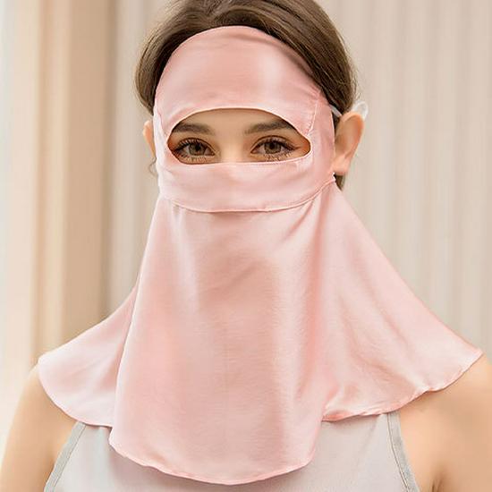 Шелковица шелковица Facekini: Маска для защиты лица и шеи от ультрафиолета и дыма для женщин