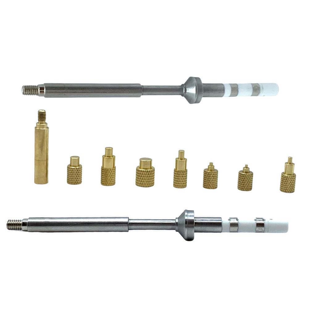TS100 Soldering Iron Tip M2-M8 Brass Hot Melt Insert Nut Insertion Insert Internal Thread Head for TS100 TS101 PTS200 PTS201